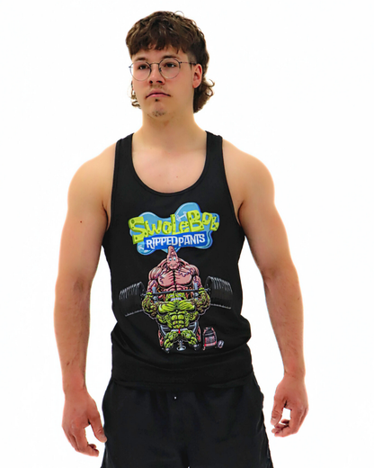 SwoleBob Ripped Pants : Tank Top Stringer