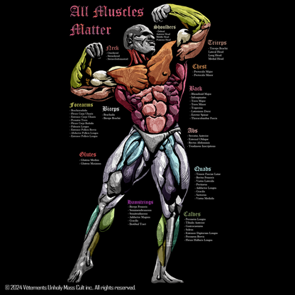 All Muscles Matter : Graphic Tee