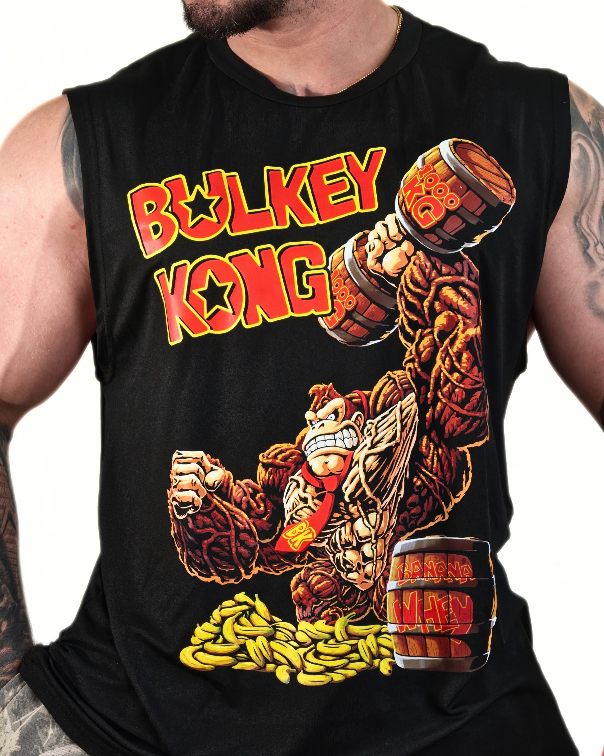 Bulkey Kong Tank Top | Oversized Bodybuilding & Gaming Gym Apparel