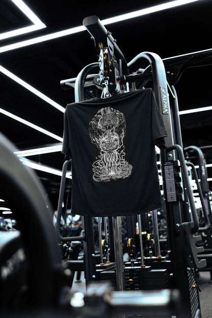 Rise of the Alpha Beast ''Monochrome'' : IFBB Pro Justin Savoie Oversize Tee
