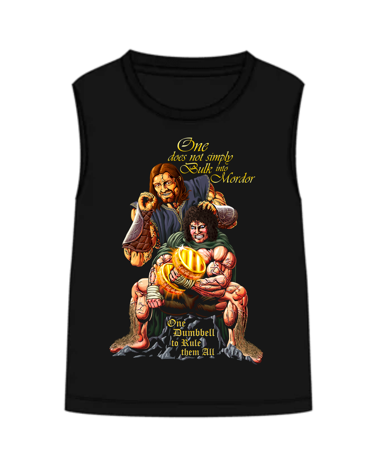 One Dumbbell to Rule them All : Oversized Tank Top