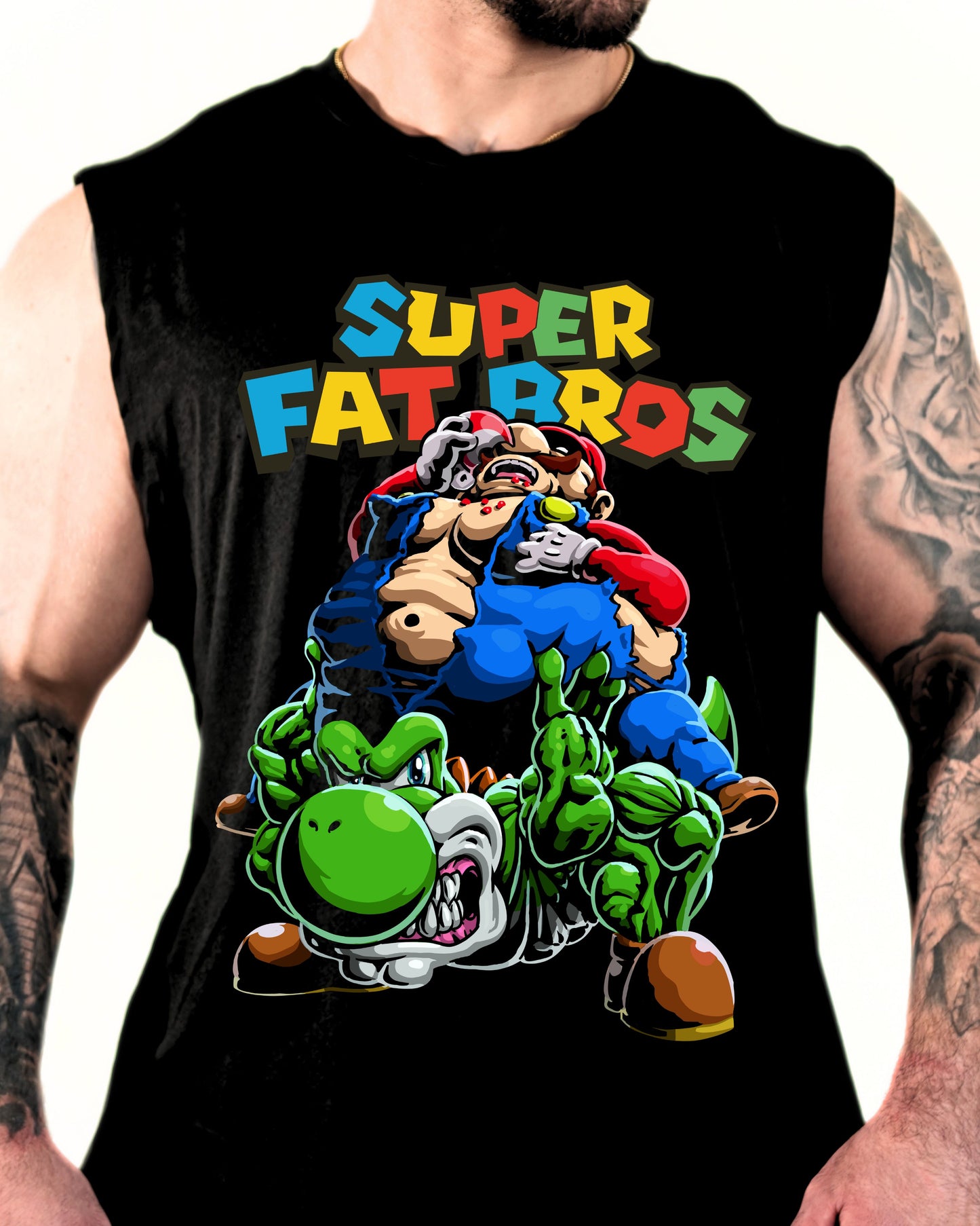 Super Fat Bros Tank Top | Fitness Parody & Bodybuilding Gym Apparel
