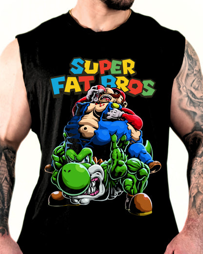 Super Fat Bros Tank Top | Fitness Parody & Bodybuilding Gym Apparel